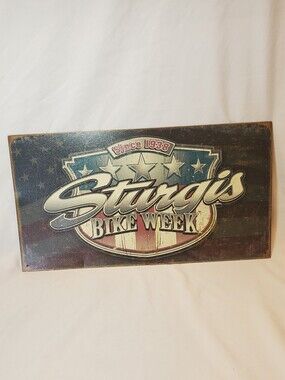 Sturgis Bike Week Since 1938 Vtg 2006 Distressed Metal Sign Deserate Enterprises